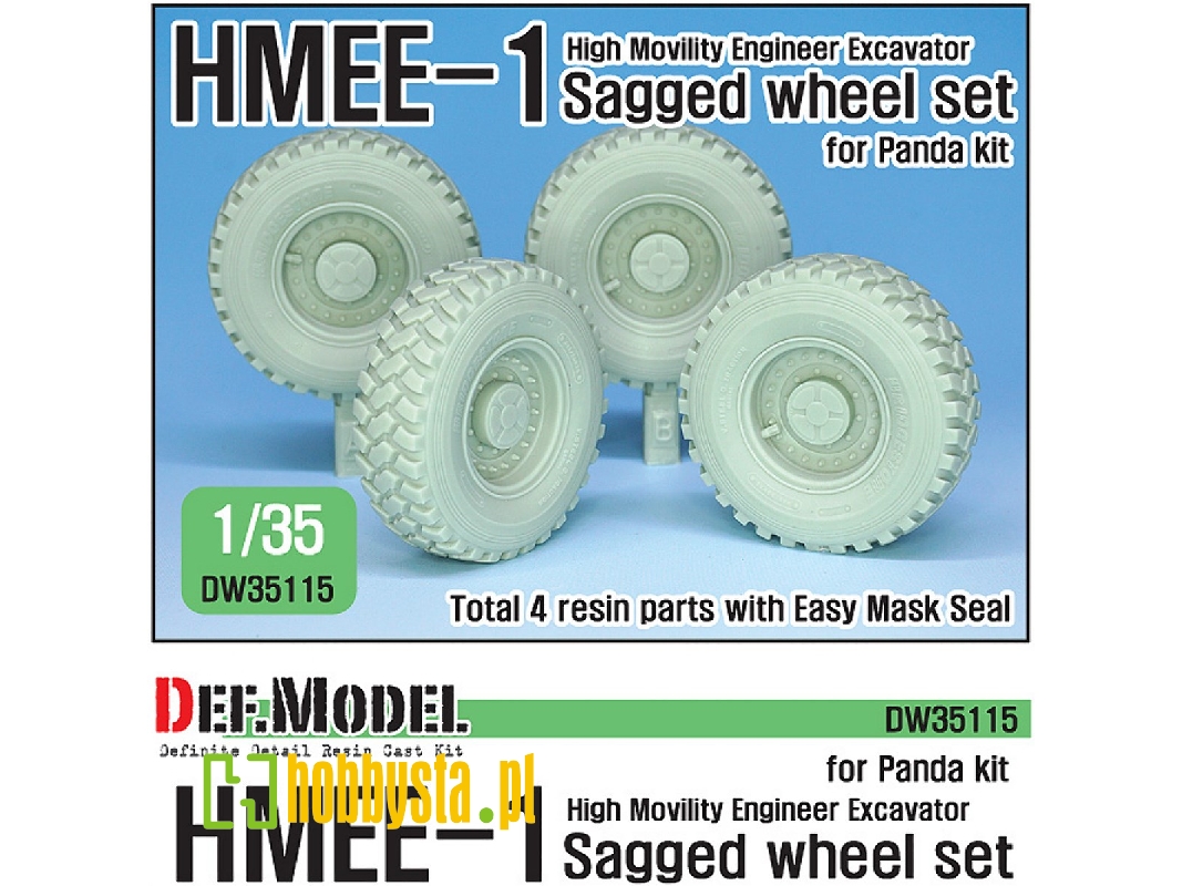 Us Hmee-1 Tracktor Sagged Wheel Set ( For Panda 1/35) - zdjęcie 1