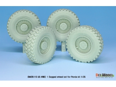 Us Hmee-1 Tracktor Sagged Wheel Set ( For Panda 1/35) - zdjęcie 5