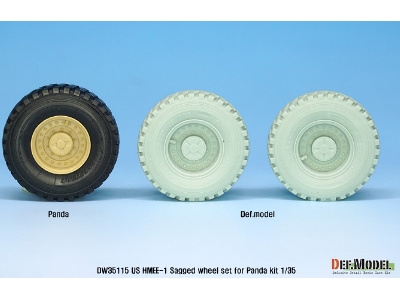 Us Hmee-1 Tracktor Sagged Wheel Set ( For Panda 1/35) - zdjęcie 6