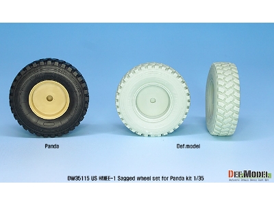 Us Hmee-1 Tracktor Sagged Wheel Set ( For Panda 1/35) - zdjęcie 8