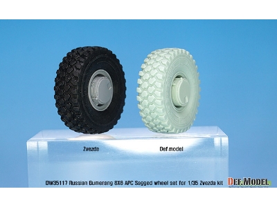 Russian Vpk-7829 Bumerang Apc Sagged Wheel Set ( For Zvezda 1/35) - zdjęcie 8