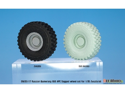 Russian Vpk-7829 Bumerang Apc Sagged Wheel Set ( For Zvezda 1/35) - zdjęcie 9