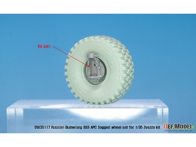 Russian Vpk-7829 Bumerang Apc Sagged Wheel Set ( For Zvezda 1/35) - zdjęcie 10