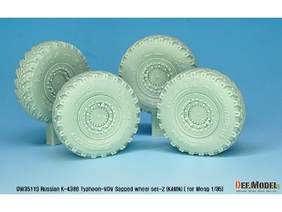 Russian K-4386 Typhoon-vdv Sagged Wheel Set 2- Kama ( For Meng 1/35) - zdjęcie 5