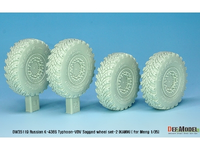 Russian K-4386 Typhoon-vdv Sagged Wheel Set 2- Kama ( For Meng 1/35) - zdjęcie 7