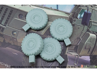 Russian K-4386 Typhoon-vdv Sagged Wheel Set 2- Kama ( For Meng 1/35) - zdjęcie 10