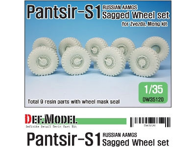 Russian Pantsir S-1 Sagged Wheel Set ( For Zvezda/Meng/Trumpeter 1/35) - zdjęcie 1