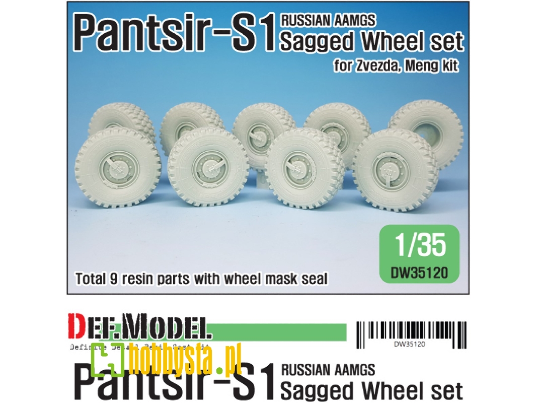 Russian Pantsir S-1 Sagged Wheel Set ( For Zvezda/Meng/Trumpeter 1/35) - zdjęcie 1