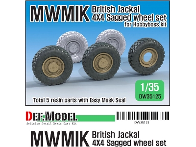 Uk Jackal1 Mwmik 4x4 Sagged Wheel Set - zdjęcie 1