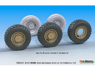 Uk Jackal1 Mwmik 4x4 Sagged Wheel Set - zdjęcie 8