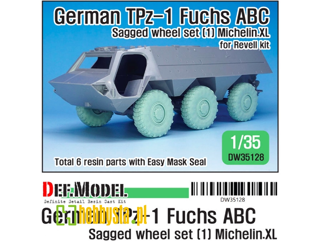 German Tpz-1 Fuchs Abc Sagged Wheel Set 1 Mich.Xl - zdjęcie 1 German Tpz-1 Fuchs Abc Sagged Wheel Set 1 Mich.Xl - zdjęcie 1