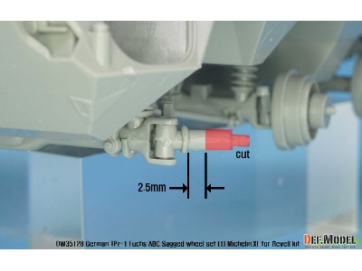 German Tpz-1 Fuchs Abc Sagged Wheel Set 1 Mich.Xl - zdjęcie 12
