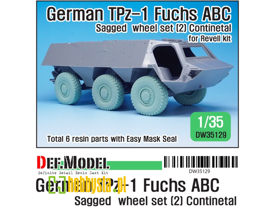 German Tpz-1 Fuchs Abc Sagged Wheel Set 2 Continetal Hcs - zdjęcie 1 German Tpz-1 Fuchs Abc Sagged Wheel Set 2 Continetal Hcs - zdjęcie 1
