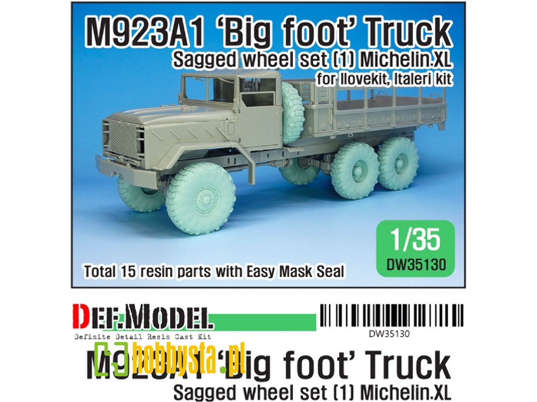 M923a1 Big Foot Truck Mich. Xl Sagged Wheel Set - zdjęcie 1 M923a1 Big Foot Truck Mich. Xl Sagged Wheel Set - zdjęcie 1