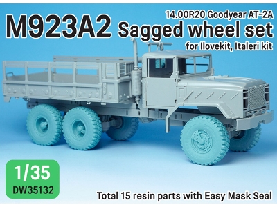 M923a2 Big Foot Truck Goodyear Sagged Wheel Set - zdjęcie 1