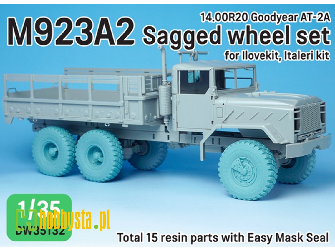 M923a2 Big Foot Truck Goodyear Sagged Wheel Set - zdjęcie 1