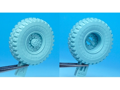 Us, Idf M977 Hemtt Truck Goodyear Sagged Wheel Set - zdjęcie 9