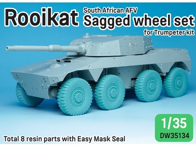 South African Rooikat Afv Sagged Wheel Set (For Trumpeter 1/35) - zdjęcie 1