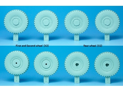 South African Rooikat Afv Sagged Wheel Set (For Trumpeter 1/35) - zdjęcie 2