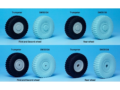 South African Rooikat Afv Sagged Wheel Set (For Trumpeter 1/35) - zdjęcie 12