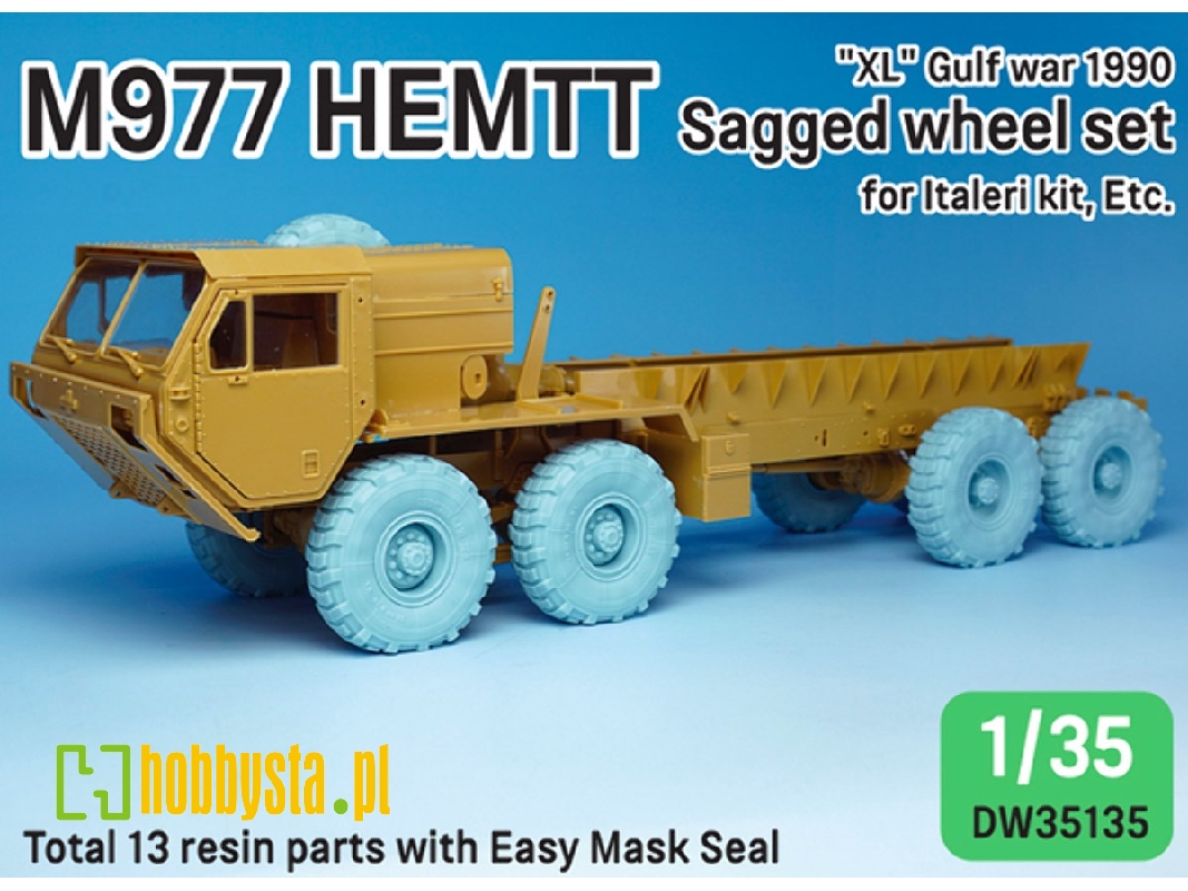 Us M977 Hemtt Truck Mich.Xl 1990 Sagged Wheel Set - zdjęcie 1