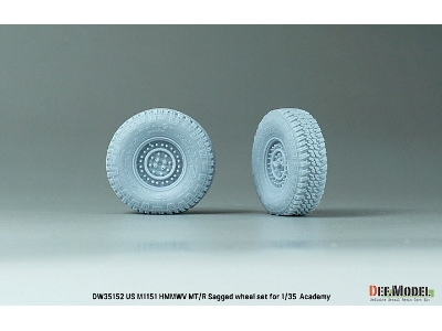 Us M1151 Hmmwv Mt/R Sagged Wheel Set (For Academy M1151) - zdjęcie 4