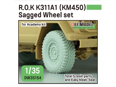 R.O.K K311a1 (Km450) - Sagged Wheel Set (For Academy) - zdjęcie 1