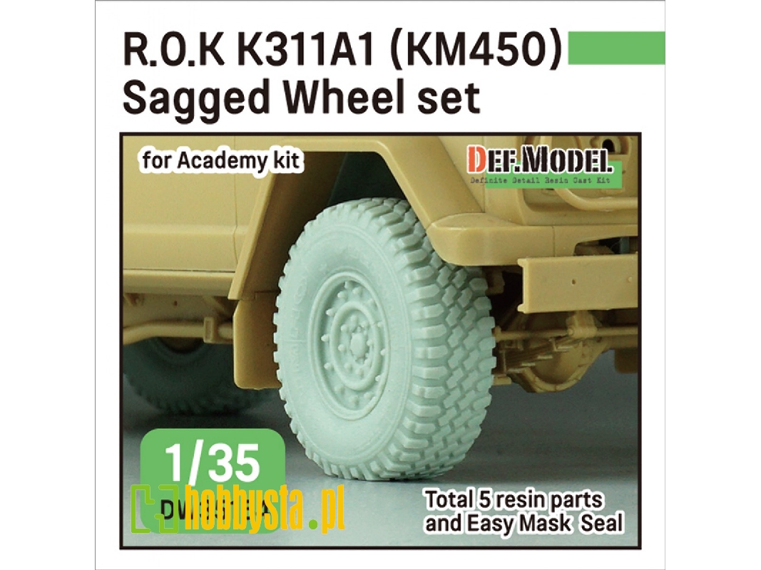 R.O.K K311a1 (Km450) - Sagged Wheel Set (For Academy) - zdjęcie 1