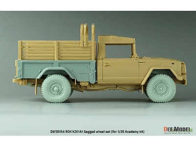 R.O.K K311a1 (Km450) - Sagged Wheel Set (For Academy) - zdjęcie 9