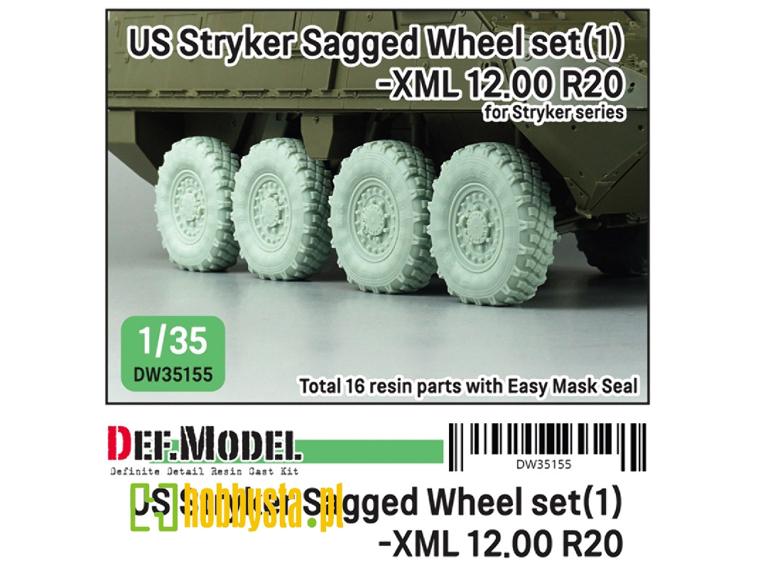 Us M1126 Stryker Xml Sagged Wheel Set 1 For Stryker Series - Retool Dw35010a - zdjęcie 1