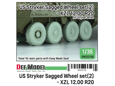 Us M1126 Stryker Xzl Sagged Wheel Set 2 For Stryker Series - zdjęcie 1