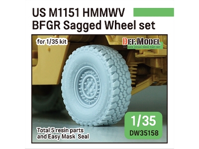 Us M1151 Hmmwv Bfgr - Sagged Wheel Set (Retooled Dw35032) - zdjęcie 1