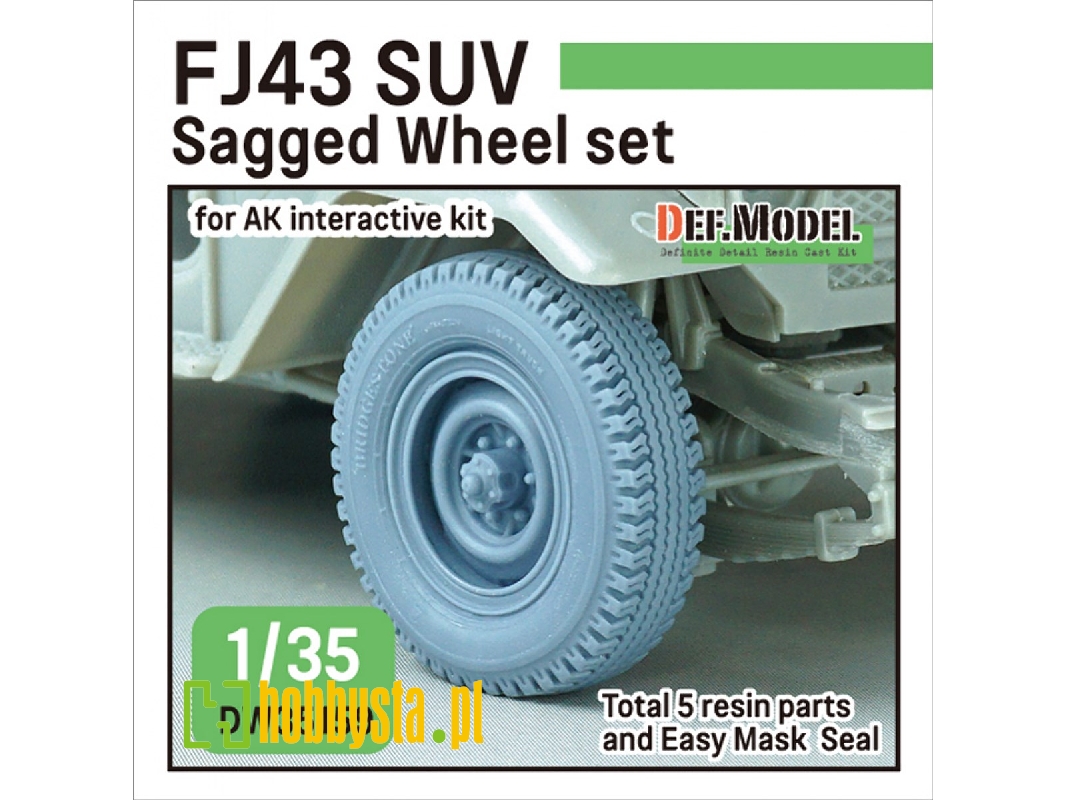 Fj43 Suv - Sagged Wheel Set (For Ak Interactive) - zdjęcie 1