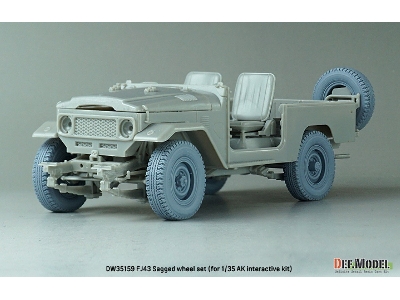 Fj43 Suv - Sagged Wheel Set (For Ak Interactive) - zdjęcie 6