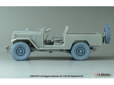 Fj43 Suv - Sagged Wheel Set (For Ak Interactive) - zdjęcie 7