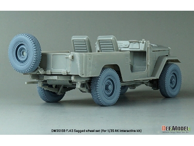 Fj43 Suv - Sagged Wheel Set (For Ak Interactive) - zdjęcie 9