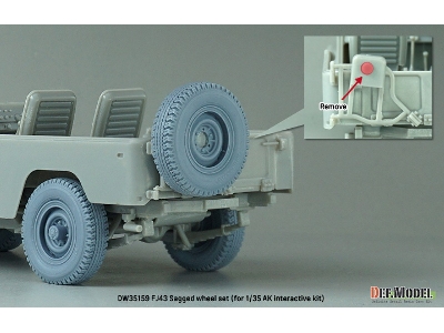 Fj43 Suv - Sagged Wheel Set (For Ak Interactive) - zdjęcie 10