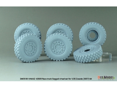 Kamaz-43509 Race Truck - Sagged Wheel Set (For Zvezda 3657) - zdjęcie 2