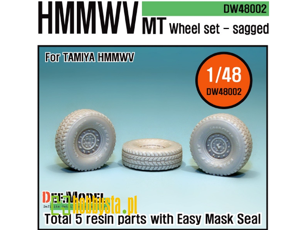 Hmmwv Mt Sagged Wheel Set (For Tamiya 1/48) - zdjęcie 1