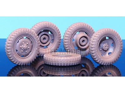 Ww2 German Styre Type 1500a Sagged Wheel Set (For Tamiya 1/48) - zdjęcie 4