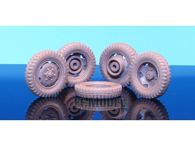 Ww2 German Styre Type 1500a Sagged Wheel Set (For Tamiya 1/48) - zdjęcie 5