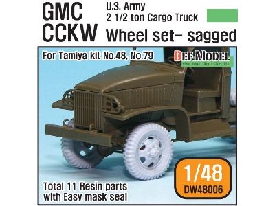 Us Army Gmc Cckw Wheel Set (For Tamiya 1/48) - zdjęcie 1