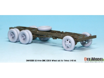 Us Army Gmc Cckw Wheel Set (For Tamiya 1/48) - zdjęcie 5