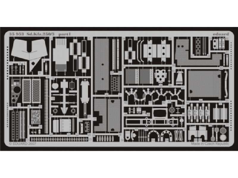 Sd. Kfz.250/3 Greif 1/35 - Dragon - blaszki - zdjęcie 1 Sd. Kfz.250/3 Greif 1/35 - Dragon - blaszki - zdjęcie 1