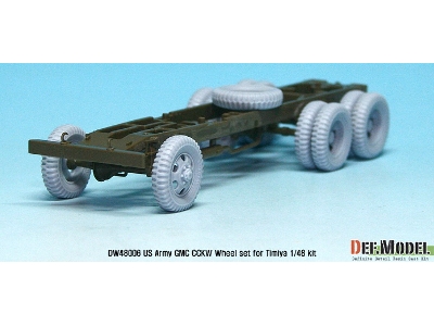 Us Army Gmc Cckw Wheel Set (For Tamiya 1/48) - zdjęcie 6