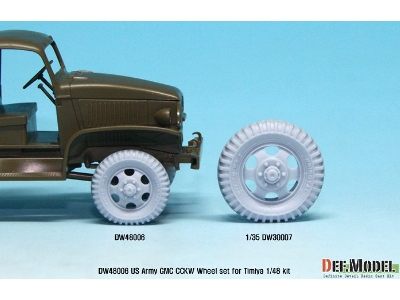 Us Army Gmc Cckw Wheel Set (For Tamiya 1/48) - zdjęcie 11