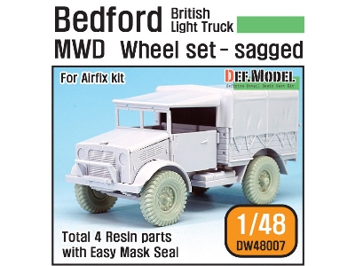 British Bedford Mwd Light Truck Wheel Set (For Airfix 1/48) - zdjęcie 1