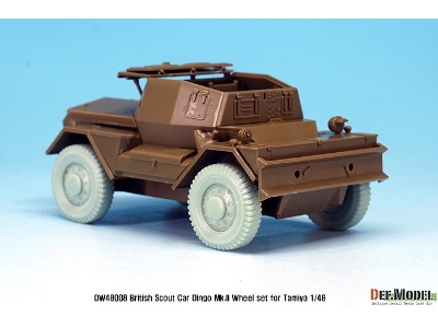 British Armored Scout Car Dingo Mk.Ii Wheel Set (For Tamiya 1/48) - zdjęcie 5