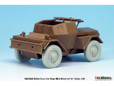British Armored Scout Car Dingo Mk.Ii Wheel Set (For Tamiya 1/48) - zdjęcie 6