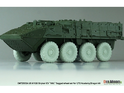 Us M1126 Stryker Icv Xml - Sagged Wheel Set (For Academy/Dragon) - zdjęcie 5